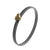 "Heart of the City" Two-Tone with Puffed Heart Bangle Rose Gold
