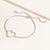 "Amara" 0.5CTW Pave Open Center Heart Pull-Tie Bracelet