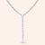 "Irene" 12.9CTW Pear & Round Cut "Y" Design Necklace