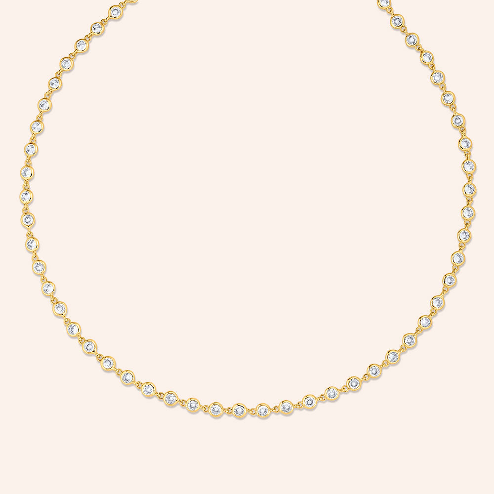 "Brielle" 10.9CTW Diamonds by the Yard Necklace