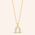"Protect your energy" 0.2CTW Sterling Silver Baguette Horseshoe Pendant Necklace