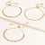 "Treble" Set of Three 5.6CTW Bezel Set Pull-tie Bracelets