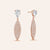 "Elegant Affair" 4.6ctw Pear Post Pave Navette Drop Earrings