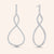 "Infinite Elegance" 2.1ctw Pave Infinity Symbol Drop Earrings