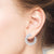 "Open-Hearted" 6.3CTW Pear Cut Circle Shape Statement Earrings
