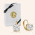 "Contempo" 3.5CTW  Round Cut Stone Earrings -Sterling Silver / Gold Vermeil