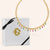 "Chloee" 9.2CTW Rainbow Baguette Cut Dangles Adjustable Choker Necklace - Gold