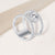 "Lady Like" 4.2CTW Round Cut  Halo Ring - Silver