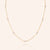 "My Balance" Cultured Freshwater Pearl Station Necklace - Sterling Silver / Gold Vermeil