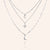 "Over the Stars" 0.8CTW Pave Charms Layered Necklace