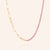 "Aurora" 4.8CTW Half Tennis & Clip Chain Necklace