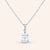 "Addison" 2.98CTW Pear Cut Bead Chain Pendant Necklace