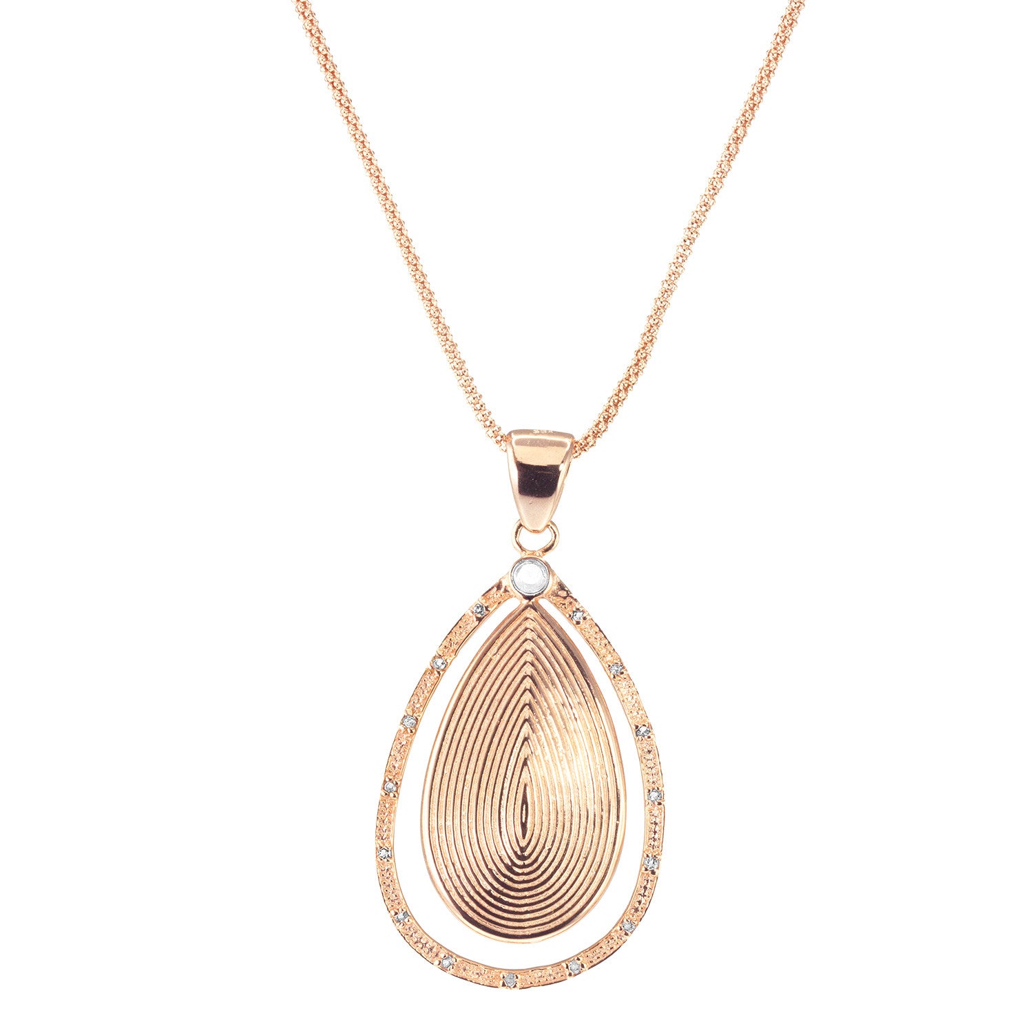 "Gypsy" Pendant Necklace / Rose Gold