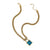 Turquoise Cabochon Padlock Necklace