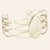 Rhodium Plated Sterling Silver, Gypsy Cuff