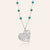 "Sacred Heart" Sterling Silver Heart Pendant Necklace
