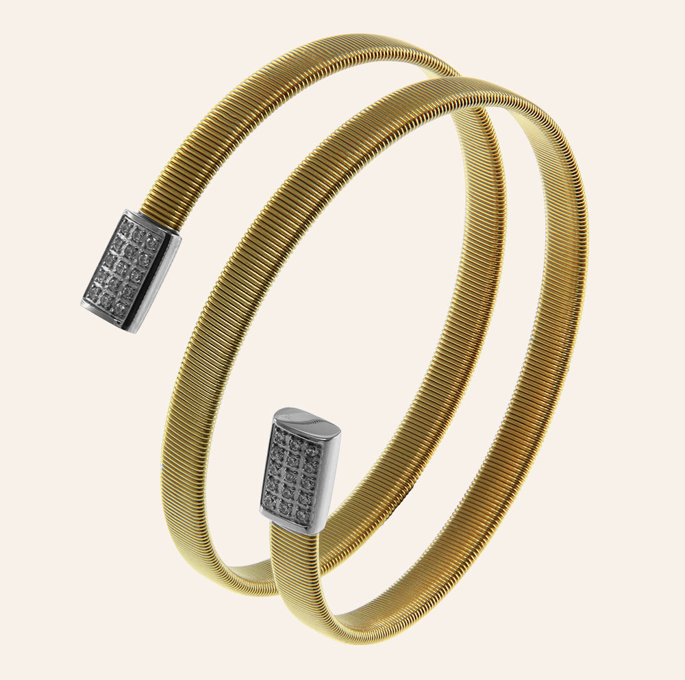 "Urban Diva" Two-Tone&Row Bracelet More Colors