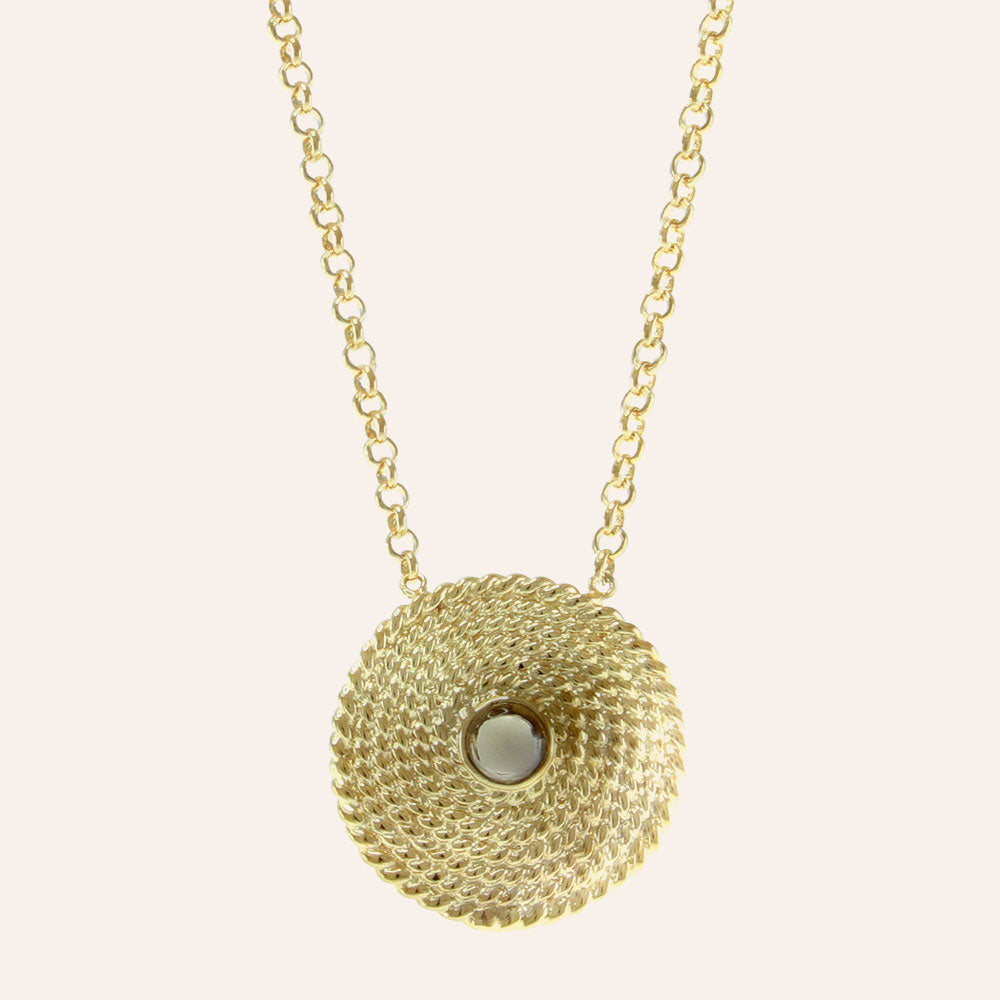 "Grecian Goddess" 18" Medallion Drop Necklace