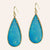Sliced Stone Teardrop Earrings More Colors