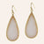 Sliced Stone Teardrop Earrings More Colors