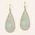 Sliced Stone Teardrop Earrings More Colors