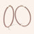 “The Grand” 18K Rose Gold Plated Pave Crystal Inside-outside Hoop Earrings