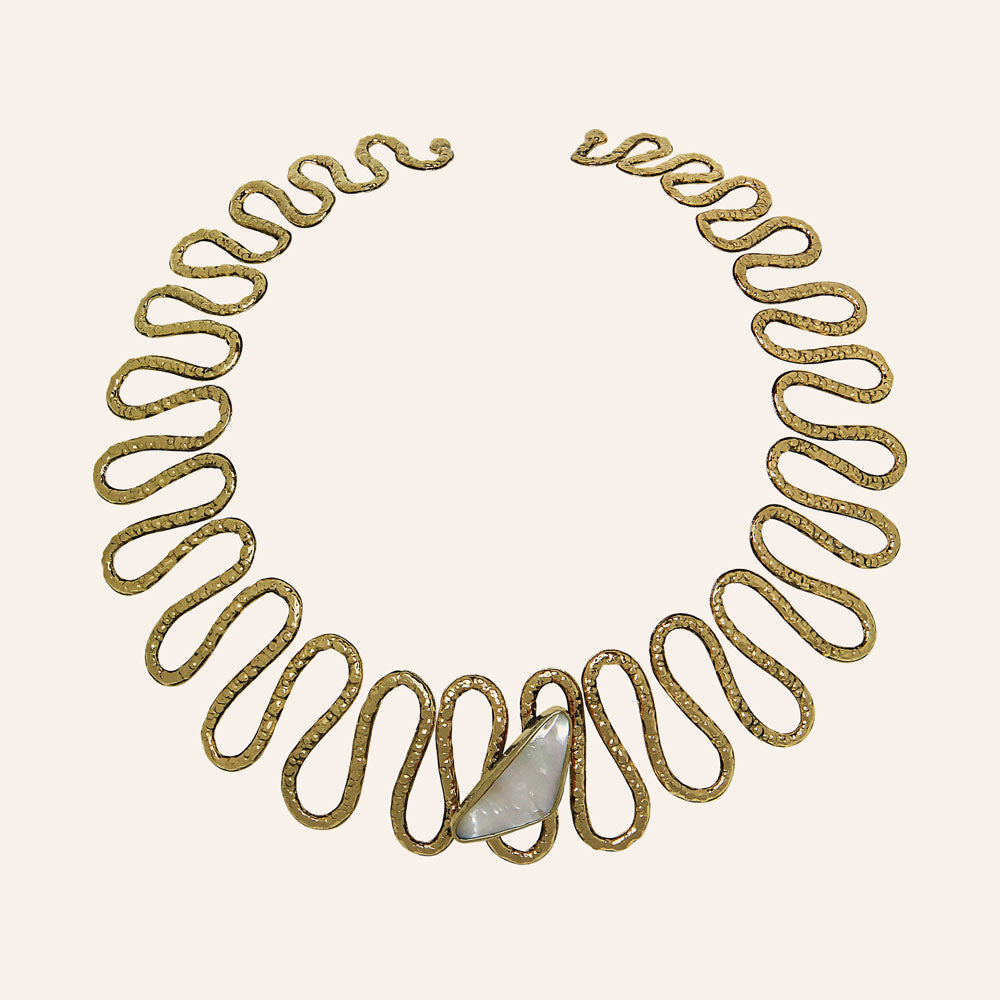 "Beeline" Mother of Pearl Collar