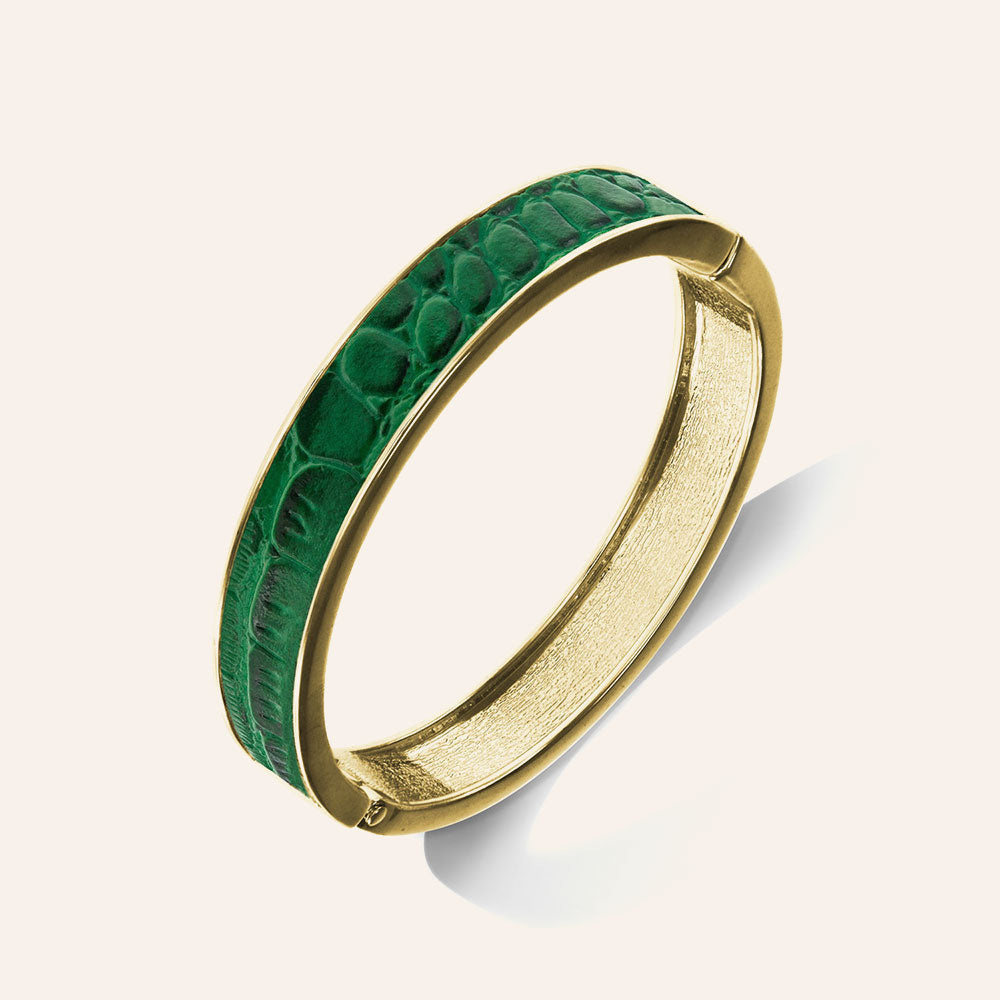 "Sabi Colori" Twilight Inlay Thin Hinge Bangle