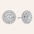 "Majesty Bloom" 7.8ctw Baguette Circle Cluster Stud Earrings