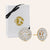 "Majesty Bloom" 7.8ctw Baguette Circle Cluster Stud Earrings