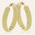 “The Midi” Pave Crystal Inside-outside Hoop Earrings