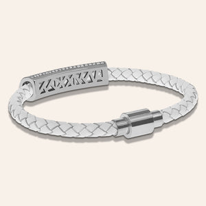 "Icon Forever" Woven Genuine Leather Bracelet