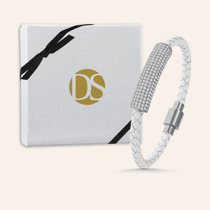 "Icon Forever" Woven Genuine Leather Bracelet