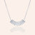 "Baguette Illusions" 1.7CTW Baguette Curved Bar Necklace