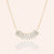 "Baguette Illusions" 1.7CTW Baguette Curved Bar Necklace