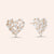 "Take my Heart Away" 4.9CTW Baguette Cluster Post Earrings