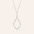 "Moonlight Sparkle" 1.4CTW Baguette Open Marquise Pendant Necklace
