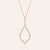 "Moonlight Sparkle" 1.4CTW Baguette Open Marquise Pendant Necklace