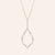 "Moonlight Sparkle" 1.4CTW Baguette Open Marquise Pendant Necklace