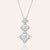 "Hierarchy Delight" 2.6CTW Baguette Graduated Diamond Shape Pendant Necklace