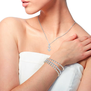 "Simply Stated" 4.2 CTW Baguette Linear Adjustable Cuff
