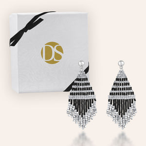 "Trillian" Handcrafted Woven Beaded Drop Earrings - MORE COLORS
