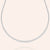 "Unforgettable" 13.5CTW  Graduated Round Cut Stones Princess Setting Infinity Necklace - Includes Extender - Silver