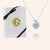 "Hearts Collide" 1.8CTW Pave Pendant Necklace - Sterling Silver / Gold Vermeil