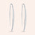 "Illusions" 1.2CTW Pave Linear Drop Earrings