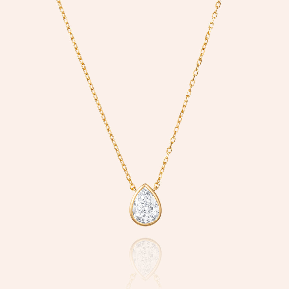 ★sincethen★ Jewel Minimal Mini One Piece 1-Stone Mini Rock Necklace - Judith Bright Designer Jewelry