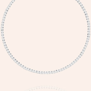 "I have a Dream" 15.6CTW Round Cut Tennis Necklace - Includes Extender