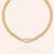 "A Million Reasons" Statement Baguette Pave Link Choker Necklace