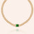 "A Million Reasons" Statement Baguette Pave Link Choker Necklace