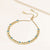"Destiny" Bezel Set Turquoise Pull Tie Bracelet